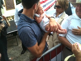 Paul Ryan kisses a baby in The Villages